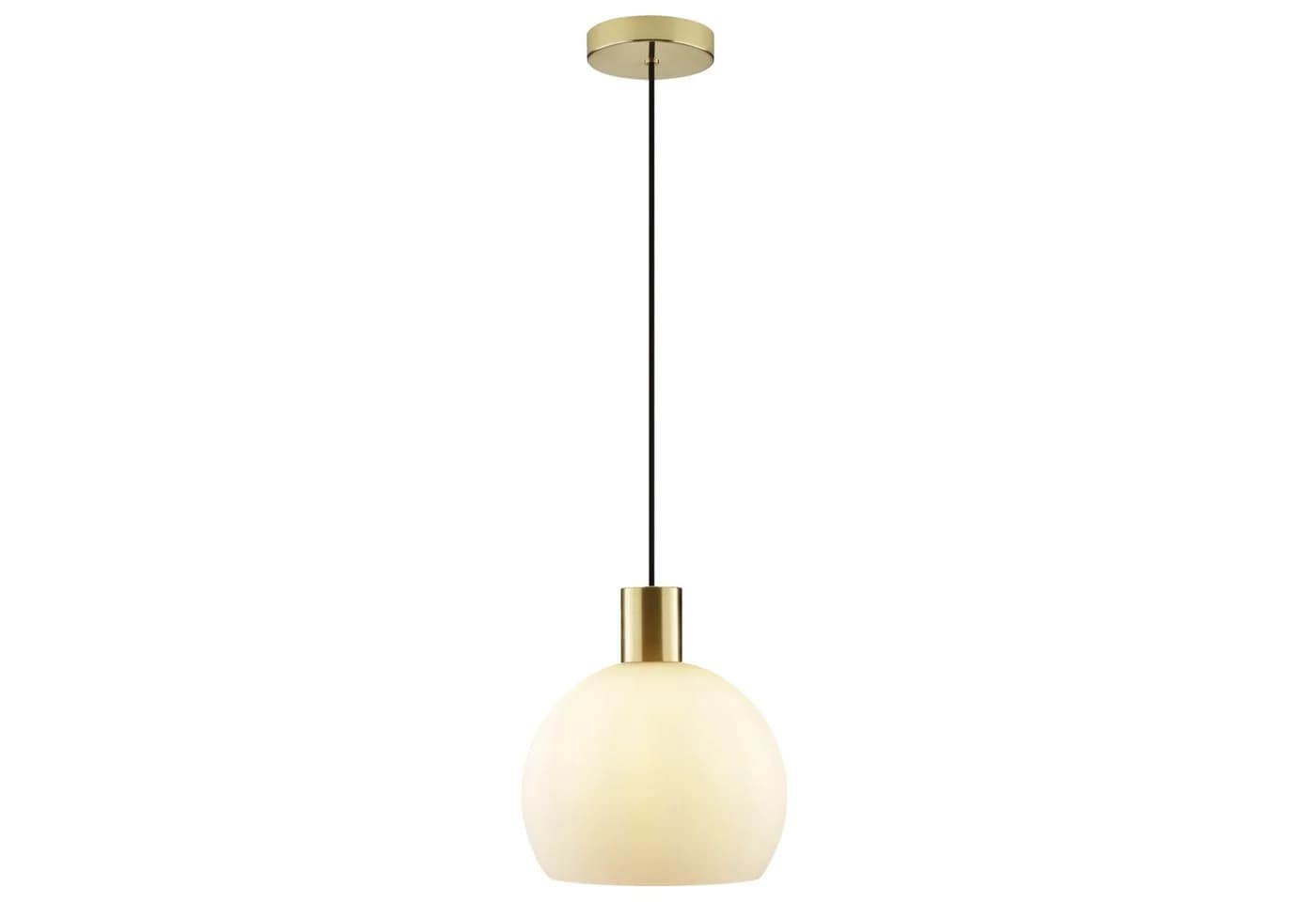 Lightbox Pendelleuchte Glamour Messing/Opalweiß E27 - Bild 3
