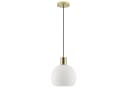 Lightbox Pendelleuchte Glamour Messing/Opalweiß E27 Bild 4