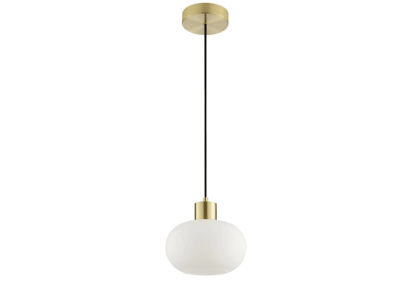 Lightbox Pendelleuchte E27 Weiß Messing Gebürstet - Bild 4