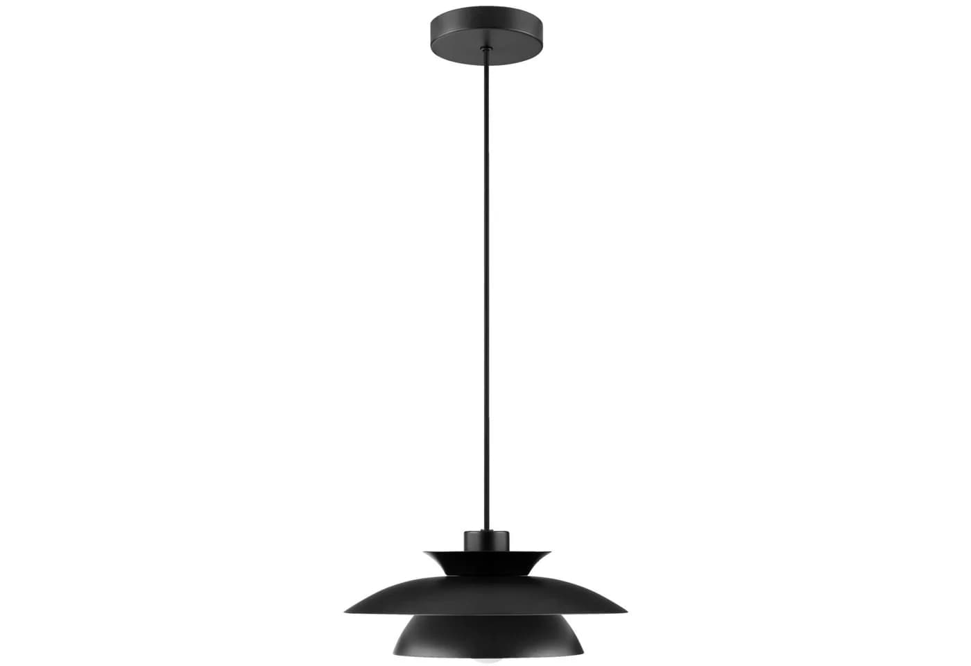 Lightbox Pendelleuchte Schwarz Matt Metall E27 Fassung - Bild 4
