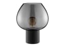 Lightbox Tischleuchte Rauchglas Schwarz E27 Fassung Bild 3