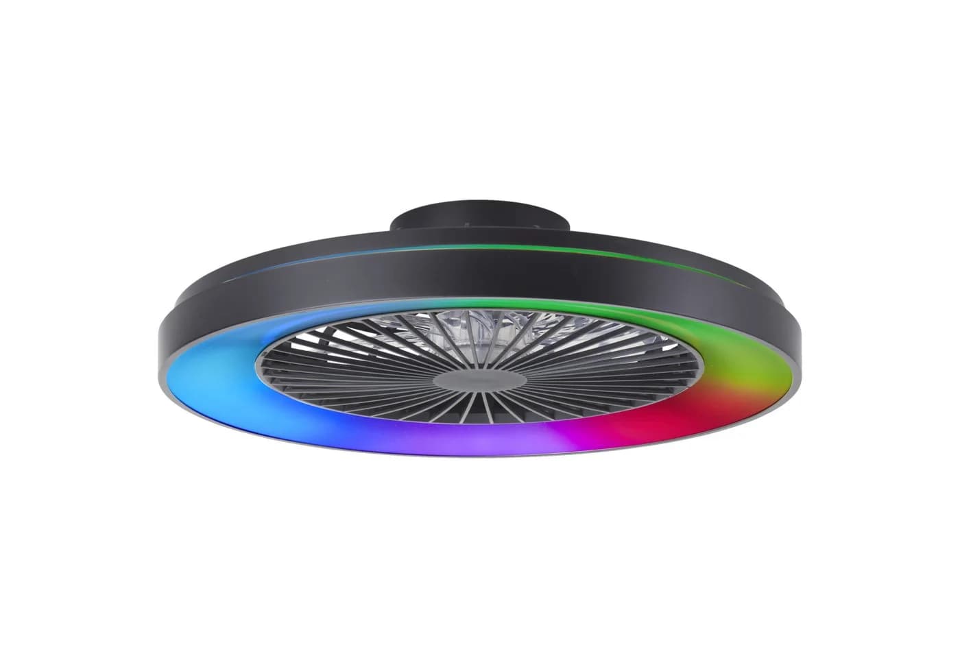 Lightbox Deckenleuchte mit Ventilator, CCT, dimmbar, IC-RGB, 58 cm, schwarz - Bild 2