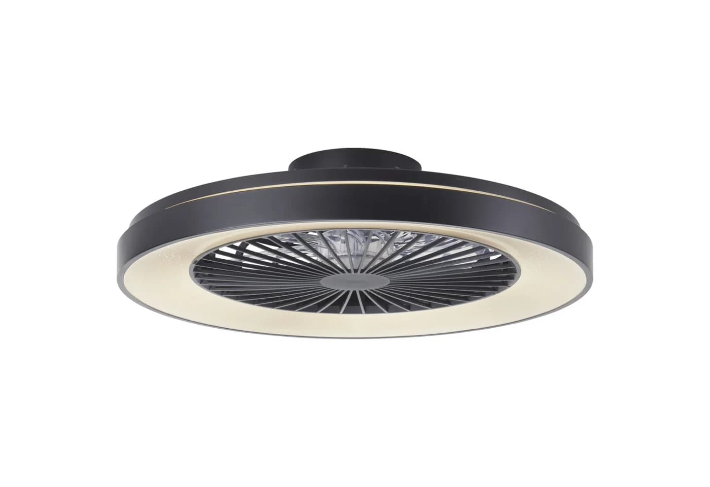 Lightbox Deckenleuchte mit Ventilator, CCT, dimmbar, IC-RGB, 58 cm, schwarz - Bild 4