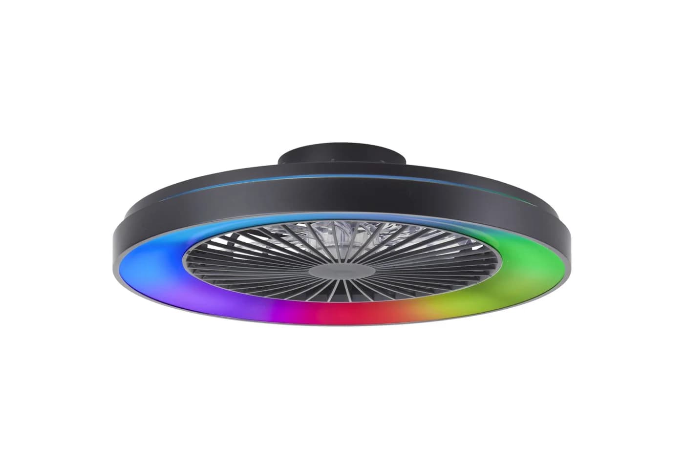 Lightbox Deckenleuchte mit Ventilator, CCT, dimmbar, IC-RGB, 58 cm, schwarz - Bild 5