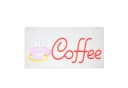Lightbox Neon LED Wandleuchte Coffee transparent Bild 1
