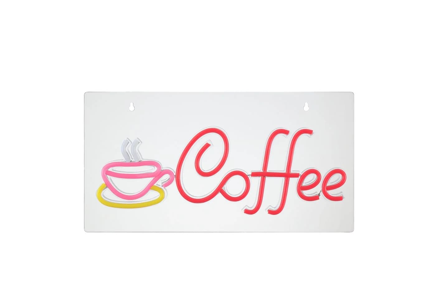 Lightbox Neon LED Wandleuchte Coffee transparent - Bild 4