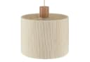 Lightbox Pendelleuchte 3x E27 Beige/Braun Metall/Holz/Textil Bild 4