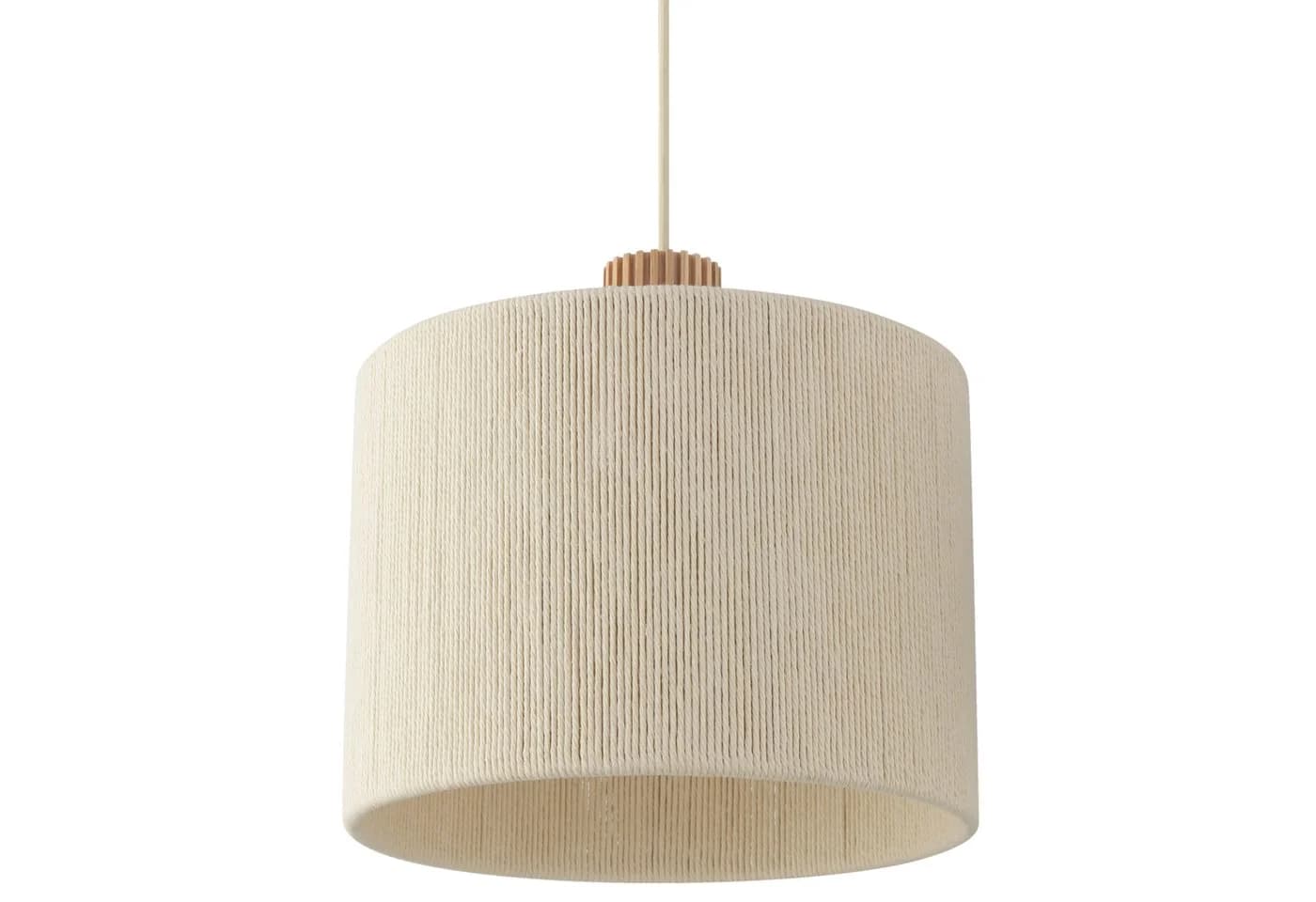 Lightbox Pendelleuchte 3x E27 Beige/Braun Metall/Holz/Textil - Bild 5