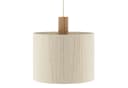 Lightbox Pendelleuchte Beige Textil Holz E27 Bild 4