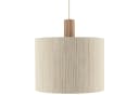 Lightbox Pendelleuchte Beige Textil Holz E27 Bild 5
