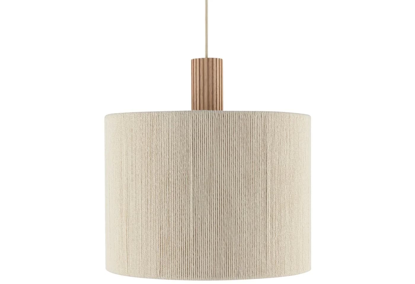 Lightbox Pendelleuchte Beige Textil Holz E27 - Bild 5
