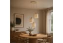 Lightbox Pendelleuchte 3-flammig beige Textil Holz Bild 2