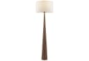 Lightbox Stehlampe E27 Holz Textil Kegelfuß dunkel Bild 1