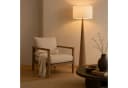 Lightbox Stehlampe E27 Holz Textil Kegelfuß dunkel Bild 2