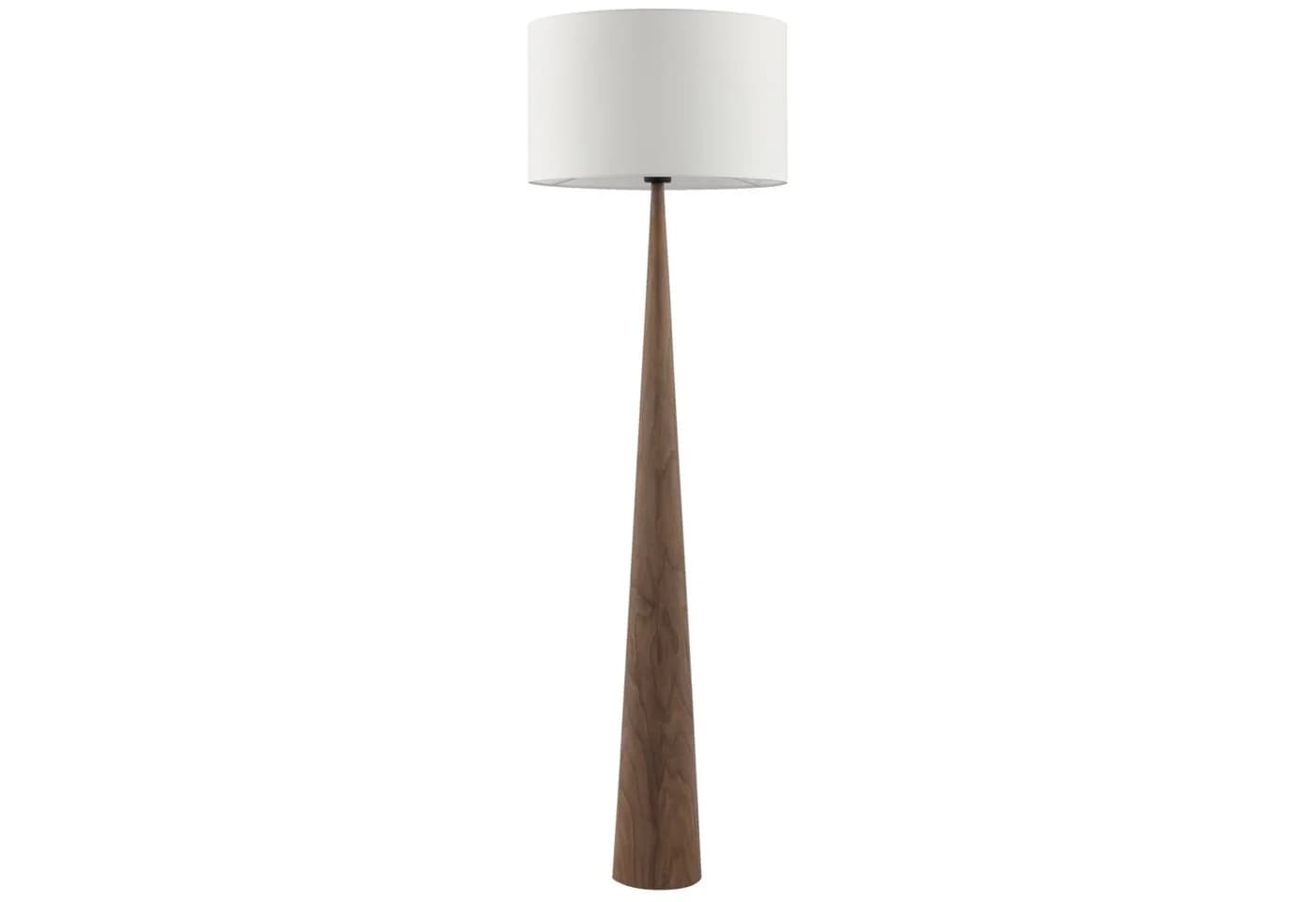 Lightbox Stehlampe E27 Holz Textil Kegelfuß dunkel - Bild 5