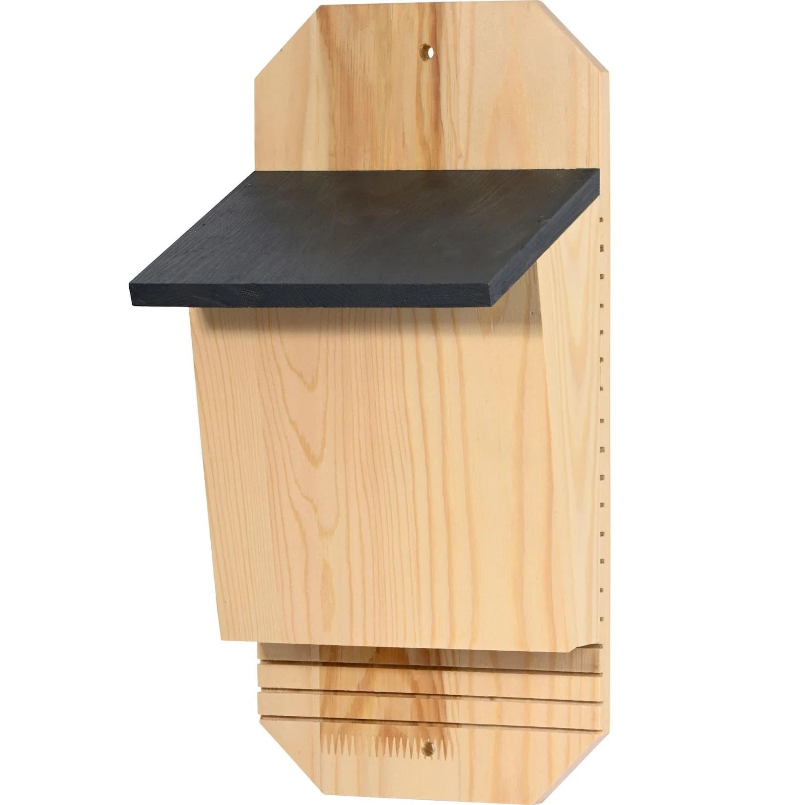 Stilvoller Fledermauskasten aus Holz in Anthrazit