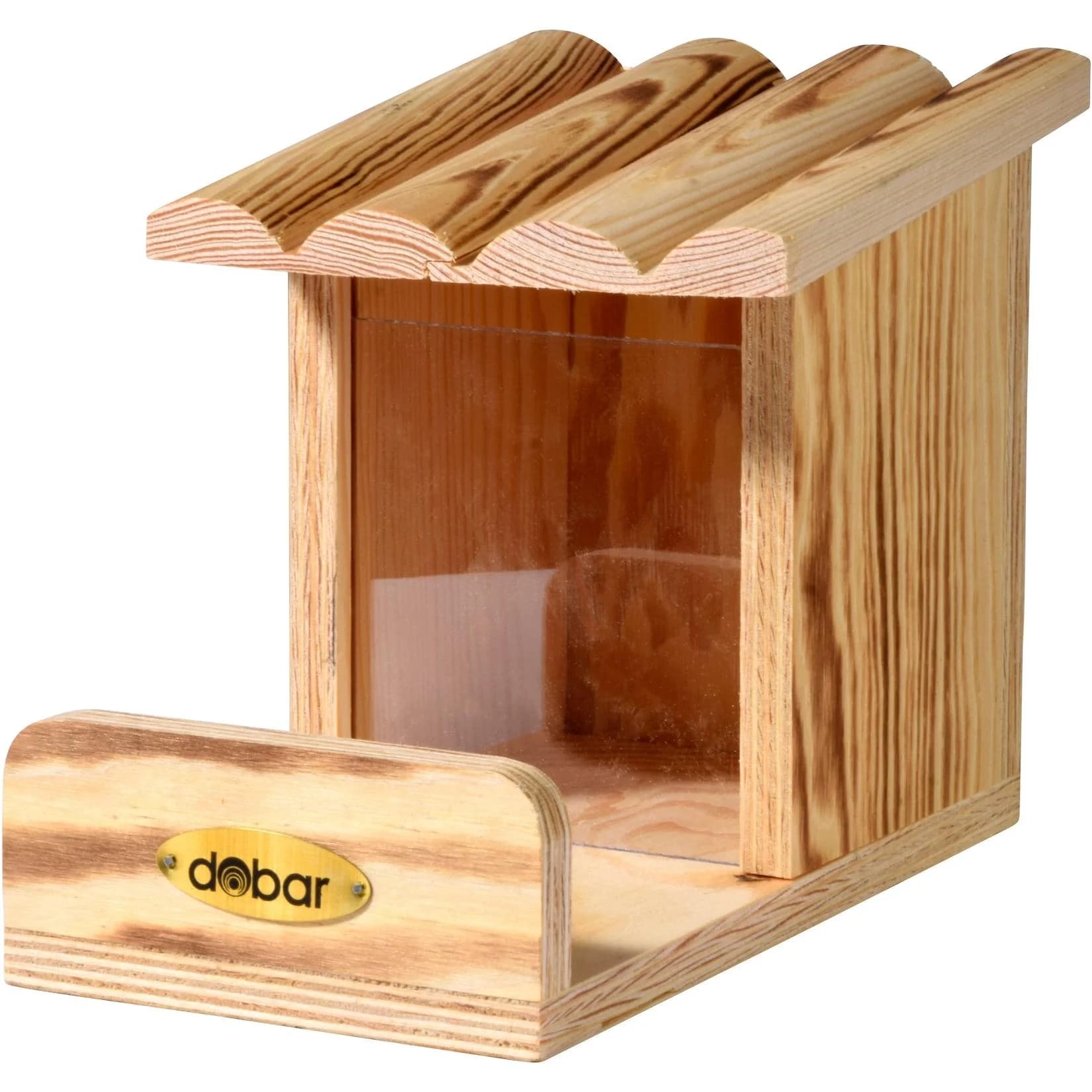 Dobar Eichhörnchen-Futterstation mit Futtersilo, Futterstelle aus Holz