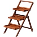 Dobar Klappbare Pflanztreppe mit drei Stufen Braun Bild 1