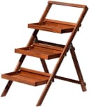 Dobar Klappbare Pflanztreppe mit drei Stufen Braun Bild 2