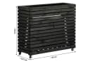 Dobar Hochbeet Rolla XL Anthrazit Bild 5