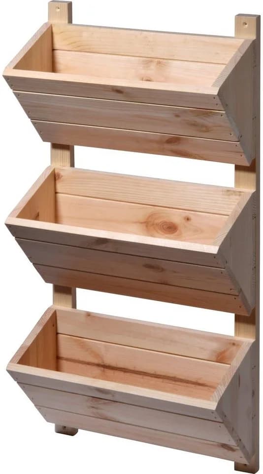 Dobar Wandbeet mit 3 Pflanzkästen Weiß Vertikalbeet - Bild 4
