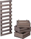 DOBAR Wandregal Grau 3-stufig Flexibles Holzregal Bild 3
