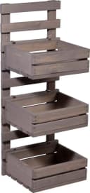 DOBAR Wandregal Grau 3-stufig Flexibles Holzregal Bild 5