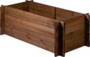 Dobar Hochbeet mit Stecksystem Pflanzkasten Massivholz Kiefer Dunkelbraun Bild 3