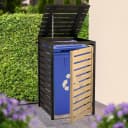 Mülltonnenbox DOBAR Mülltonnenverkleidung 120 L Schwarz Anthrazit Bild 2