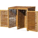 Dobar Mülltonnenbox Braun Holzwerkstoff 2x240l Bild 1
