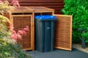 Dobar Mülltonnenbox Braun Holzwerkstoff 2x240l Bild 2
