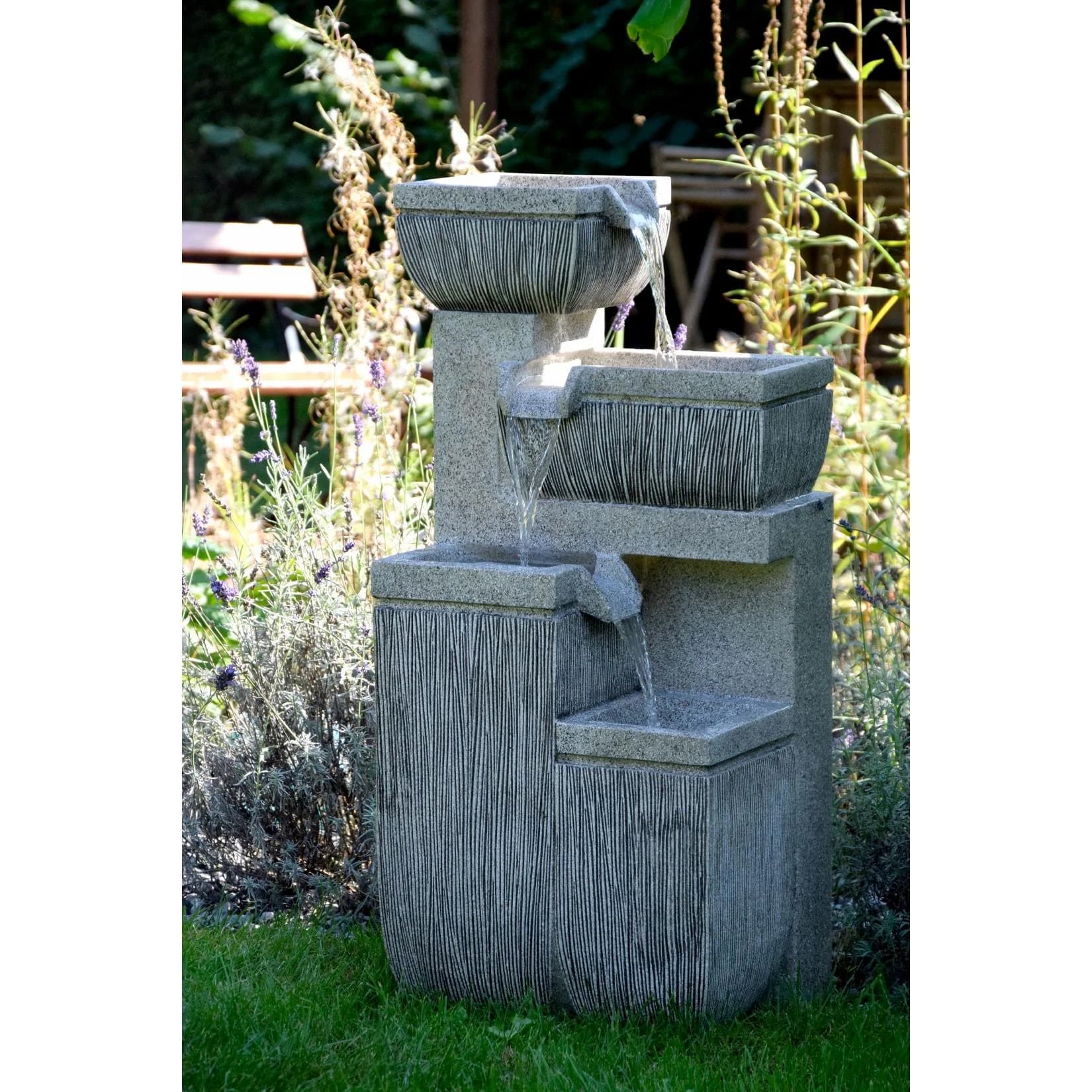 Dobar Design-Gartenbrunnen 4 Stufen Modern