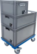 SURPLUS Aufbewahrungsbox Eurobox B Grau Kunststoff 60x40x12cm Bild 3