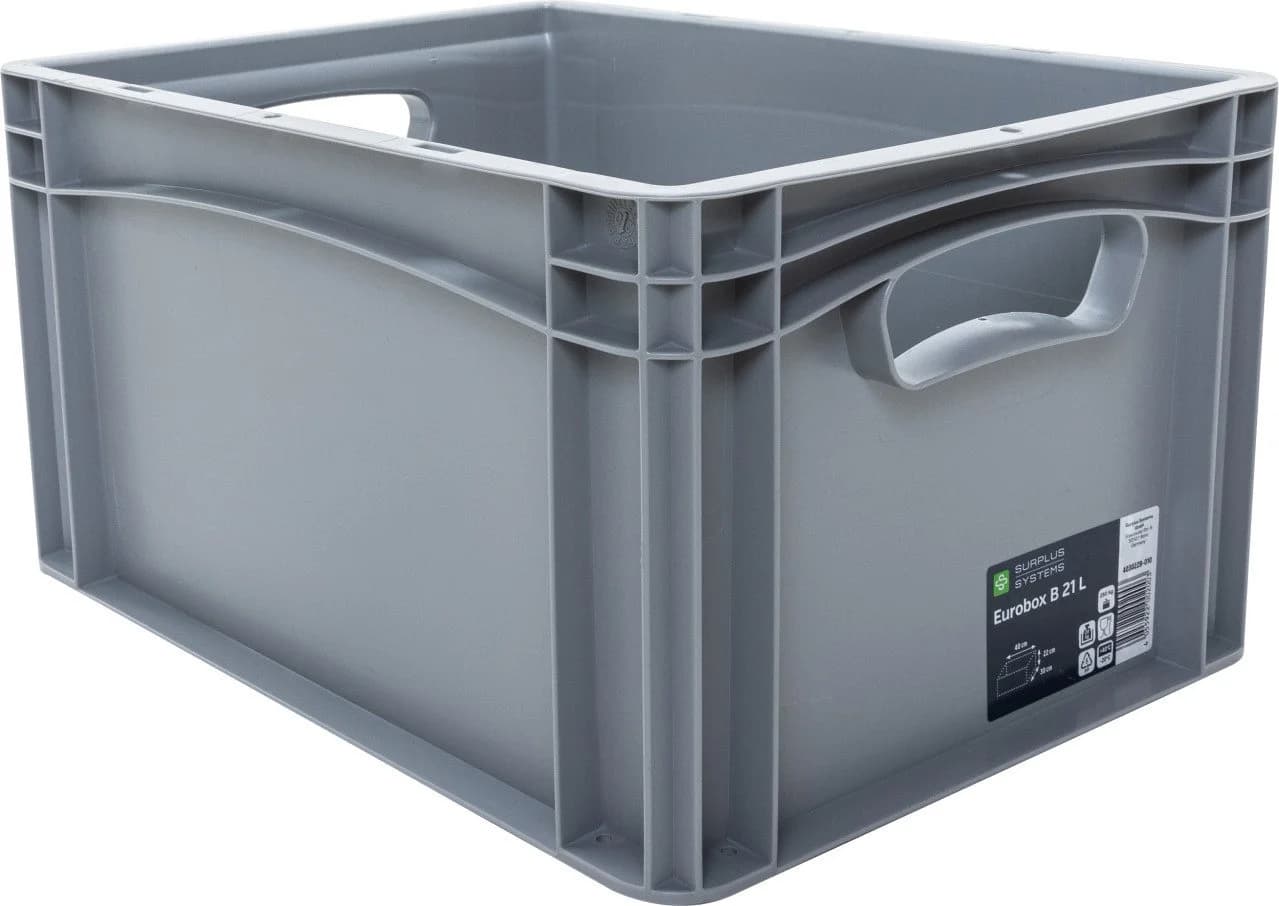 SURPLUS Aufbewahrungsbox Eurobox Grau Kunststoff - Bild 2