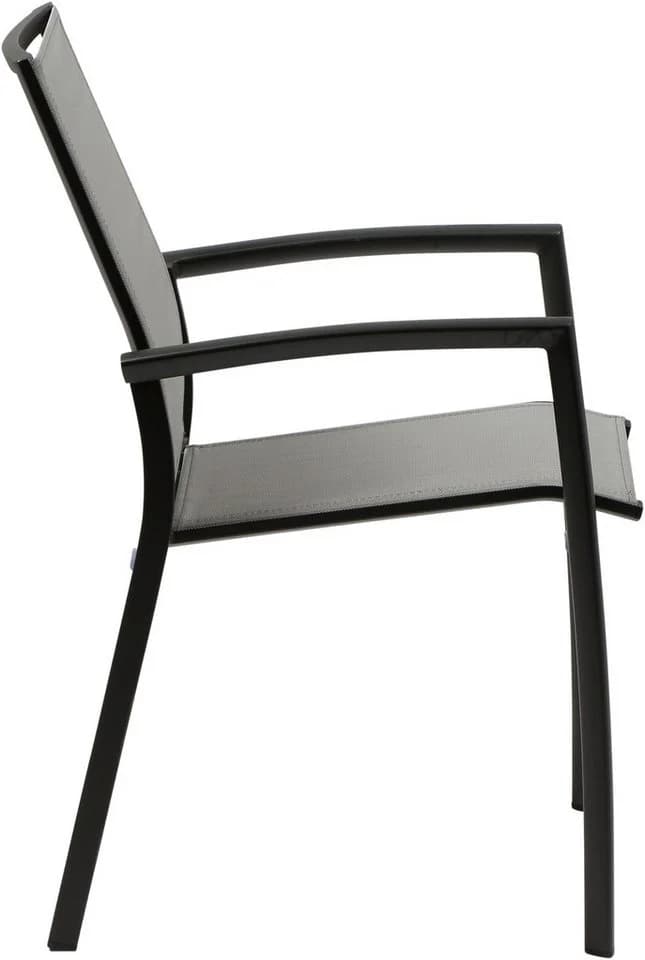 Siena Garden Gartensessel VELIA Stapelsessel Aluminium Anthrazit Grau - Bild 5