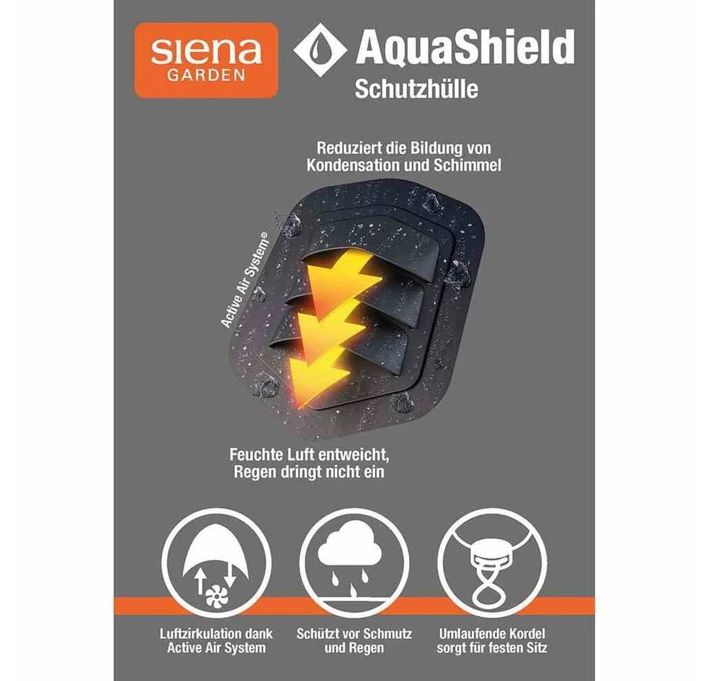 Siena Garden Strandkorb-Schutzhülle AquaShield Grau