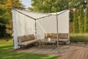 SIENA GARDEN Pavillonseitenteil Weiß Polyester für Berlino 300x300 cm Bild 2