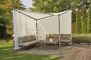 SIENA GARDEN Pavillonseitenteil Weiß Polyester für Berlino 300x300 cm Bild 5
