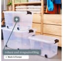 Siena Home Aufbewahrungsbox Anzio mit Rollen und Deckel Kunststoff Bild 1