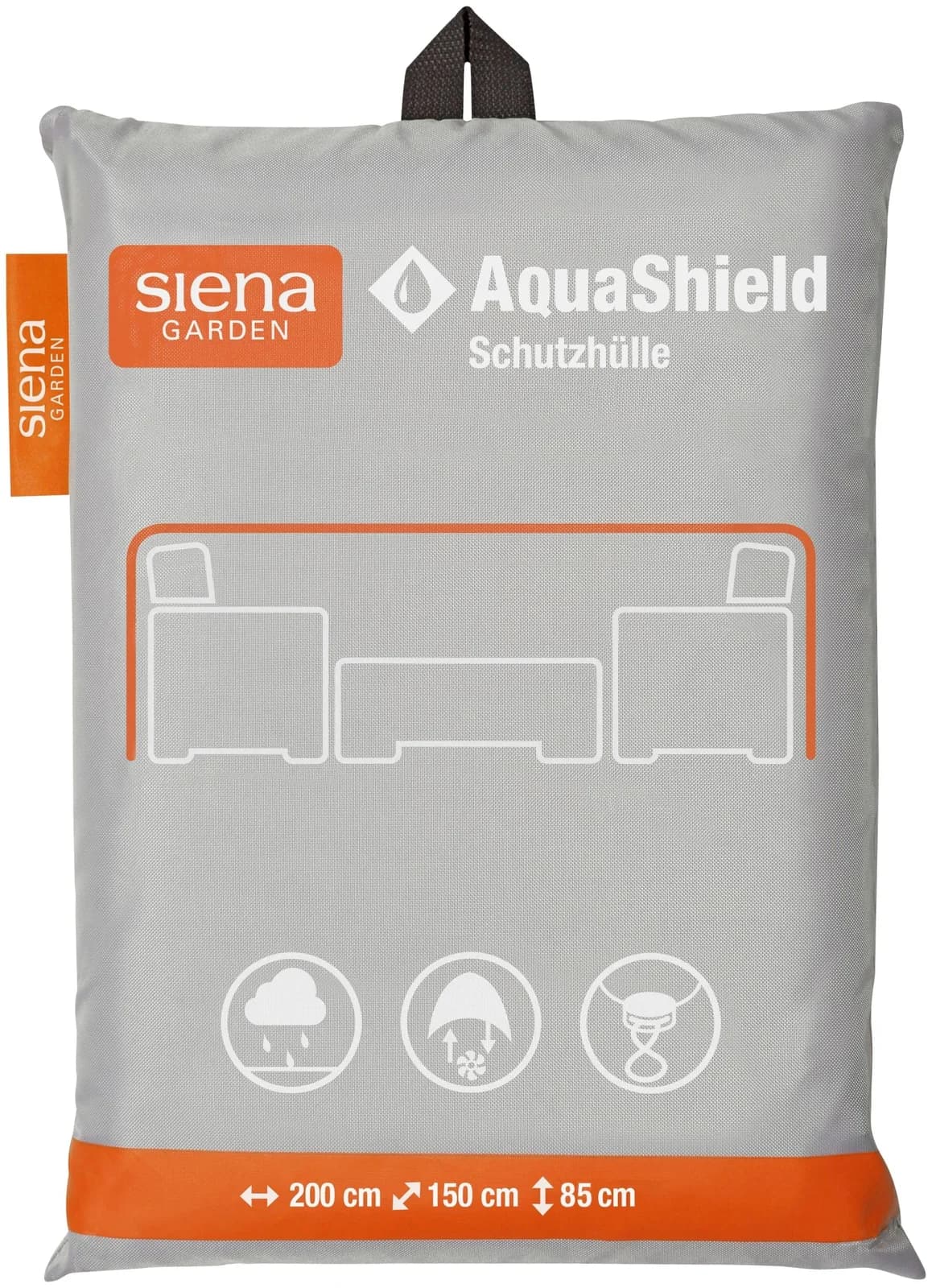 SIENA GARDEN AquaShield Gartenmöbel-Schutzhülle Grau Polyester