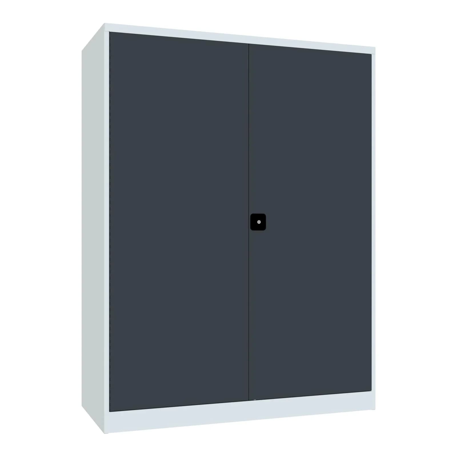 Pavoy Schwerlastschrank 1950x1470x630 Großraum, 4 Fachböden a 200 kg, RAL 7035/7016
