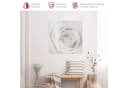 Bilderdepot24 Leinwandbild Rose Weiß Modern Bild 1