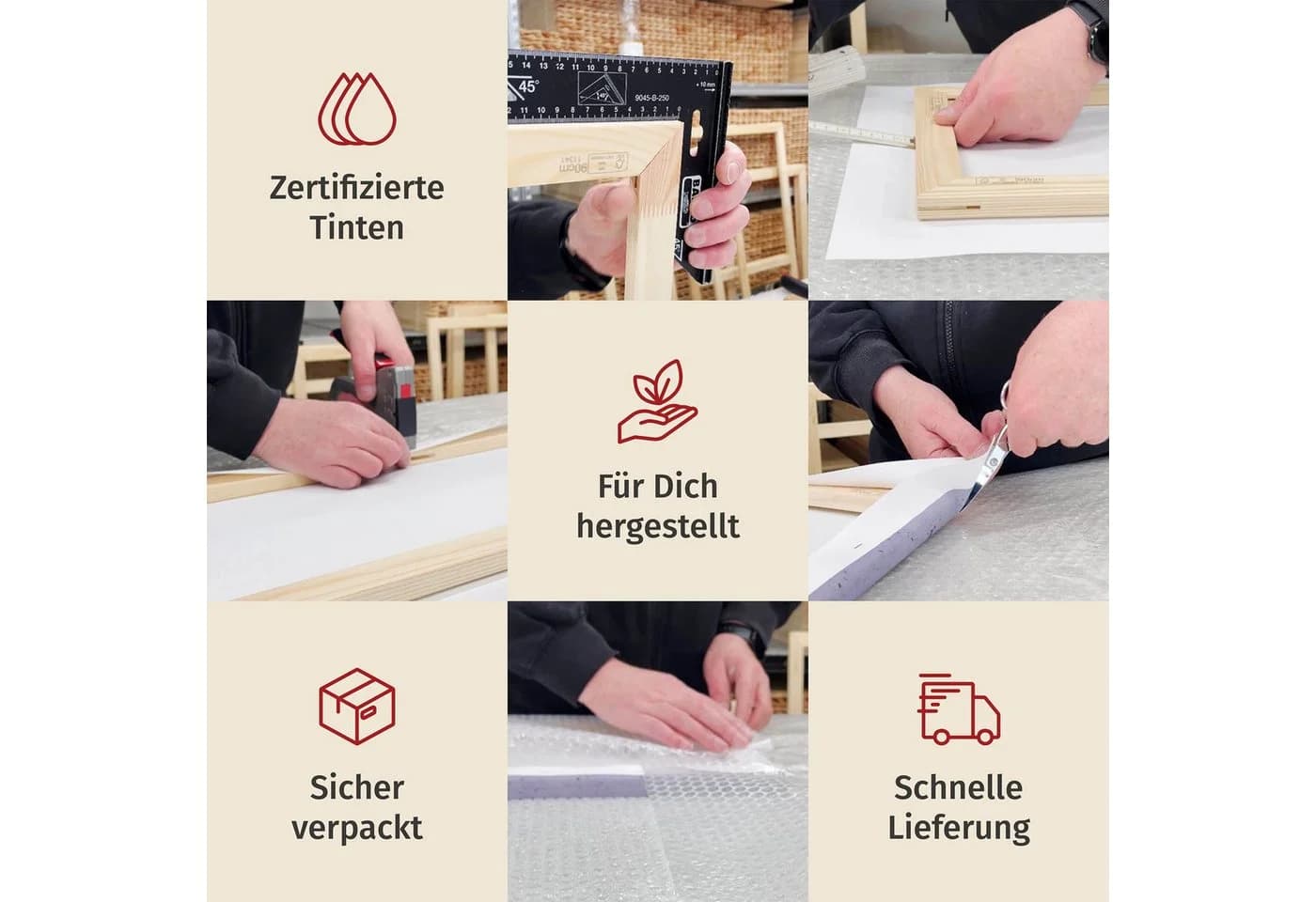 Bilderdepot24 Leinwandbild Rose Weiß Modern - Bild 5
