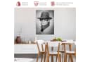 Bilderdepot24 Leinwandbild Udo Lindenberg Schwarz-Weiß XXL Bild 1