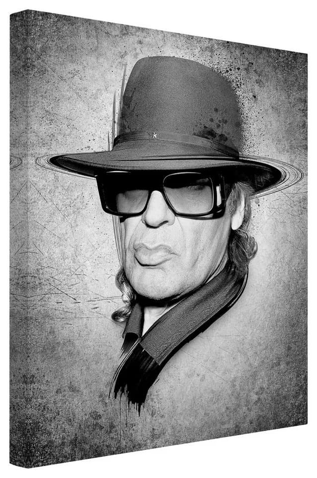 Bilderdepot24 Leinwandbild Udo Lindenberg Schwarz-Weiß XXL - Bild 2