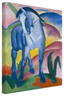 Bilderdepot24 Leinwandbild Franz Marc Blaues Pferd bunt Bild 2