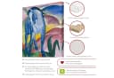 Bilderdepot24 Leinwandbild Franz Marc Blaues Pferd bunt Bild 3