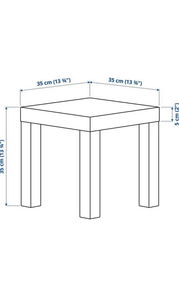IKEA LACK Beistelltisch Weiß 35x35 cm - Bild 3