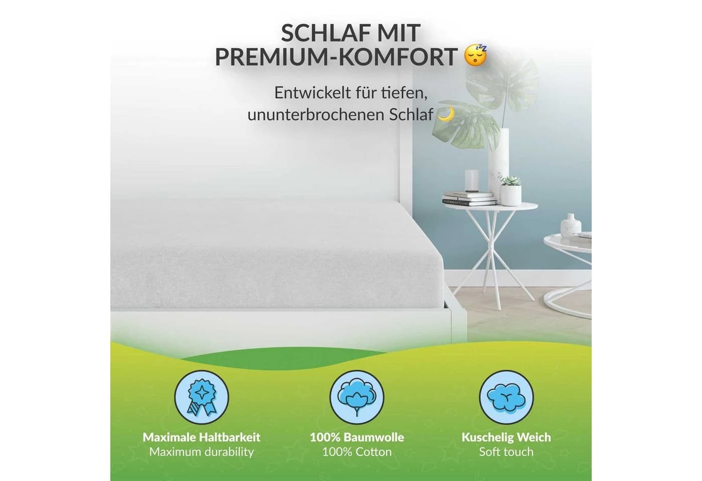 étérea Himmlische Qualität Spannbettlaken Flanell 150x250 cm