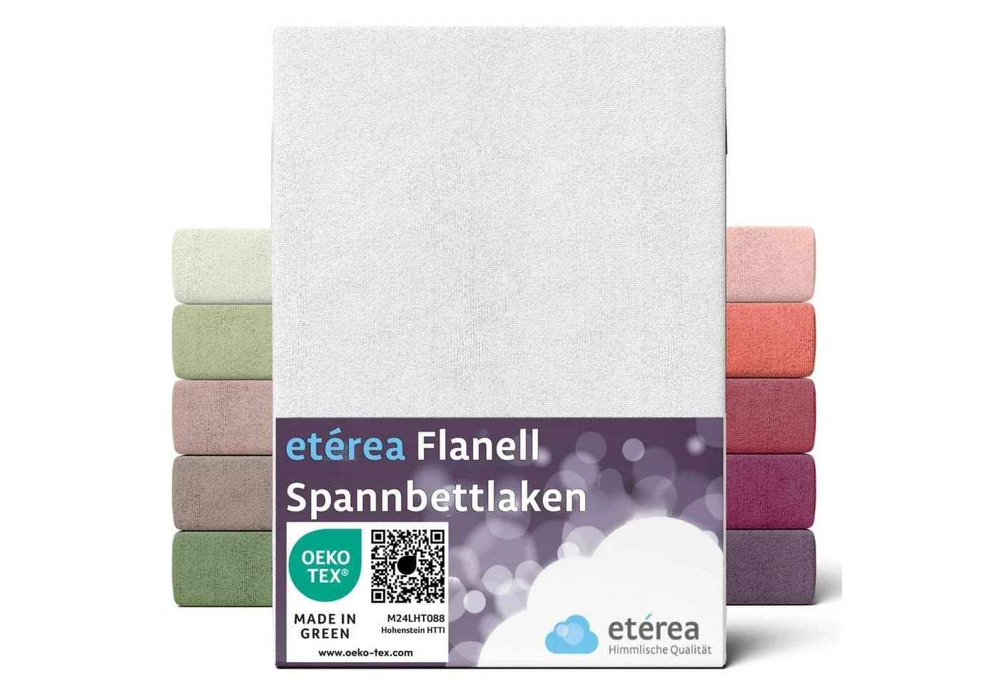étérea Himmlische Qualität Spannbettlaken Flanell 150x250 cm - Bild 2